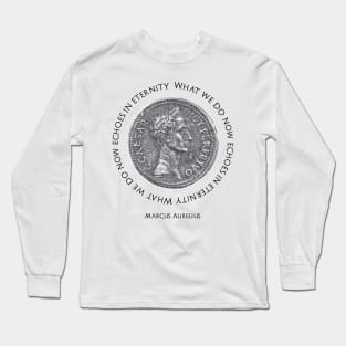 Stoic Quote from Marcus Aurelius Long Sleeve T-Shirt